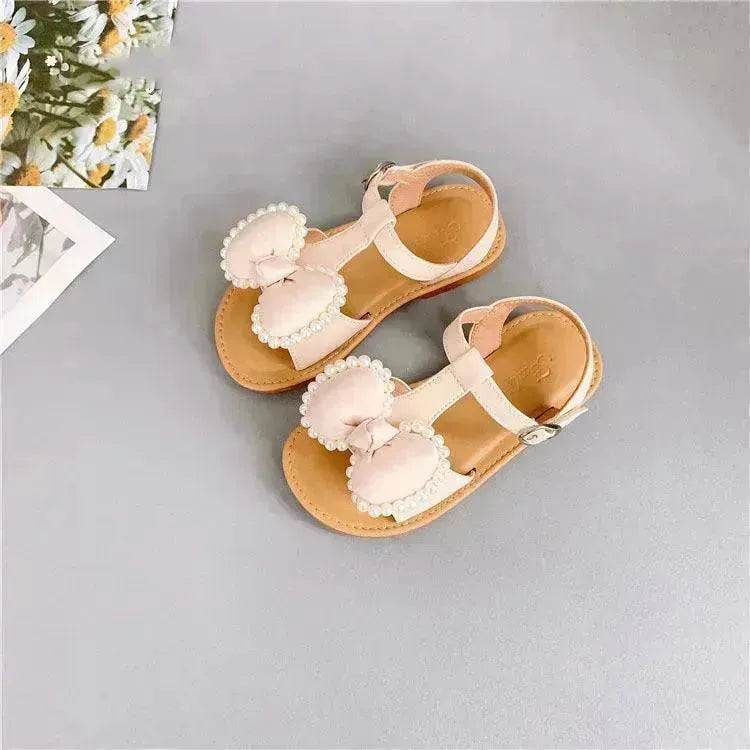 Children'S Fashion Korean Girls Casual Sandals Bowknot Velcro Kids Shoes - EX-STOCK Canada