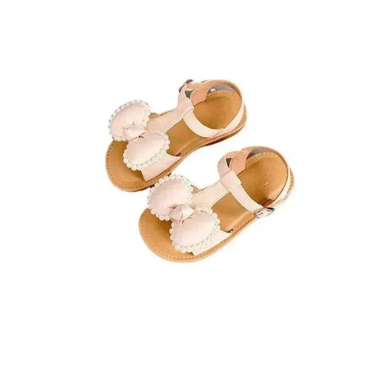 Children'S Fashion Korean Girls Casual Sandals Bowknot Velcro Kids Shoes - EX-STOCK Canada