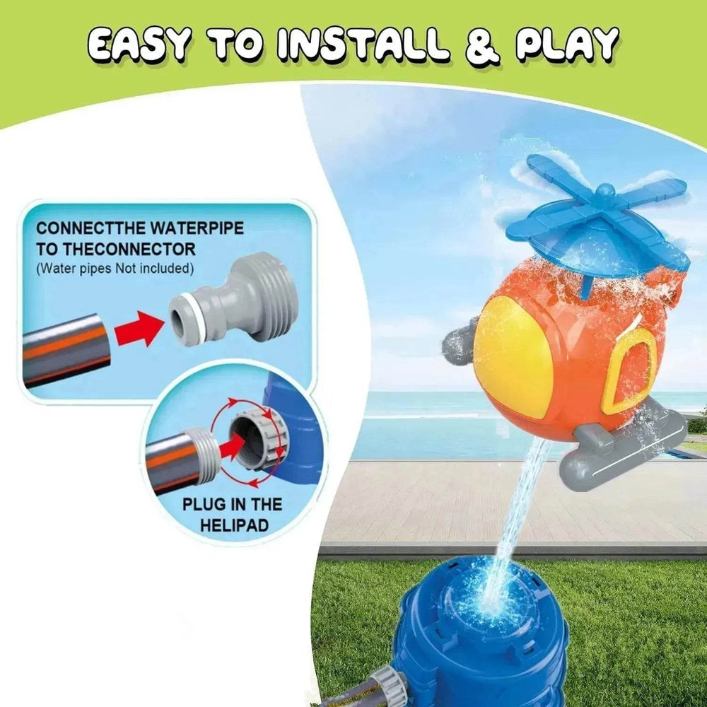 Children's Kweichow Moutai Helicopter Sprinkler Summer Outdoor Lawn Parent-child Splash Water Toys - EX-STOCK Canada