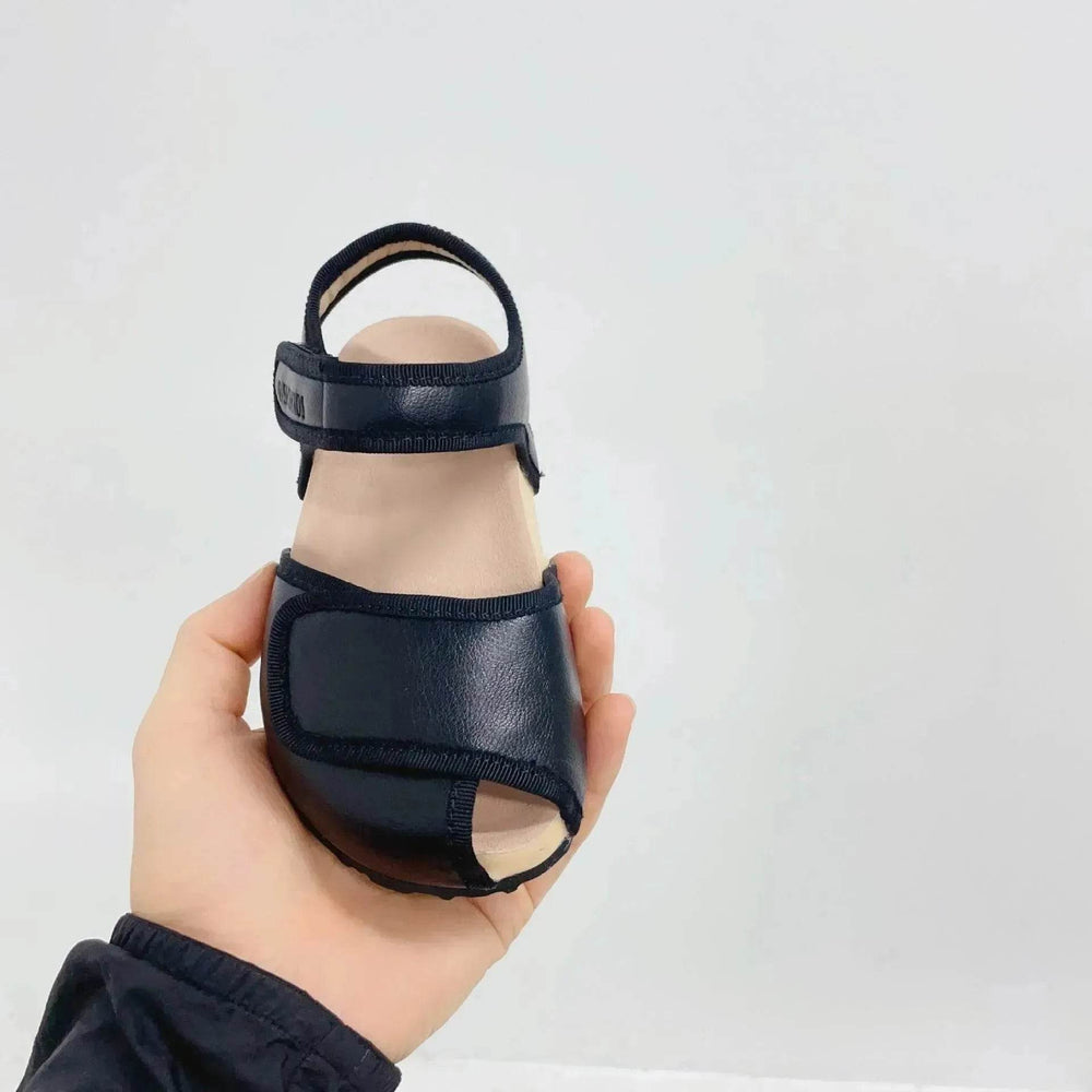 Children's Solid Color Leather Peep Toe Sandals Lightweight Pump Beach Shoes - EX-STOCK Canada