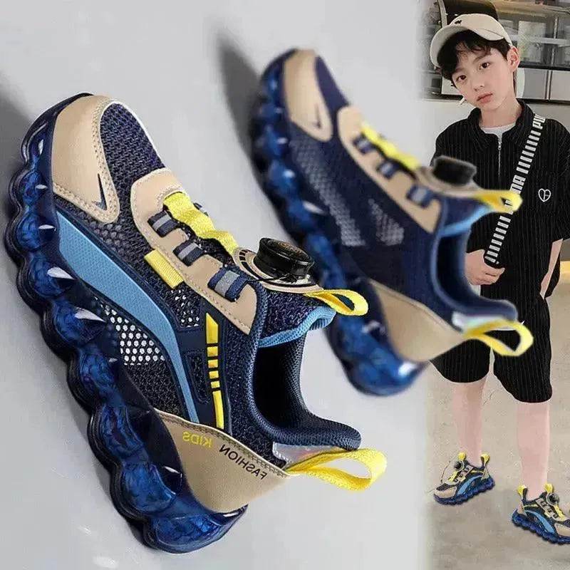 Children's Sports Rotating Buckle Single Mesh Shoes - EX-STOCK Canada