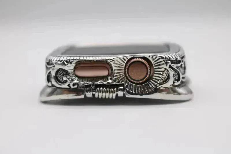 Classy Vintage Carved Watch Protective Case Compatible with Apple Smart Watch - EX-STOCK Canada