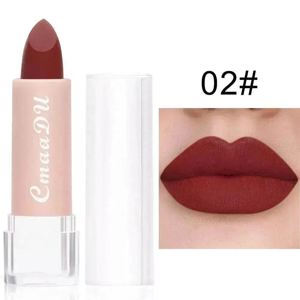 CmaaDu15 Color Matte Moisturizing Lipstick Waterproof Matte Lip Gloss - EX-STOCK Canada