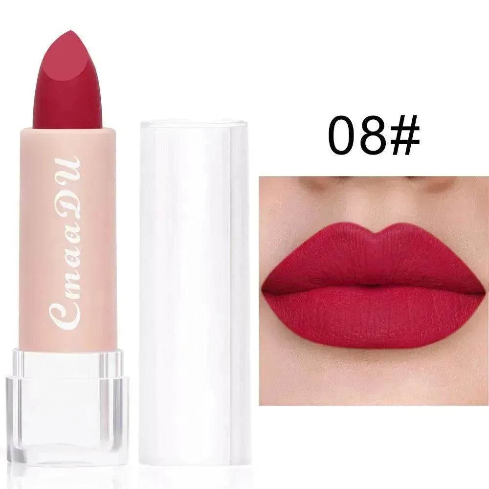 CmaaDu15 Color Matte Moisturizing Lipstick Waterproof Matte Lip Gloss - EX-STOCK Canada