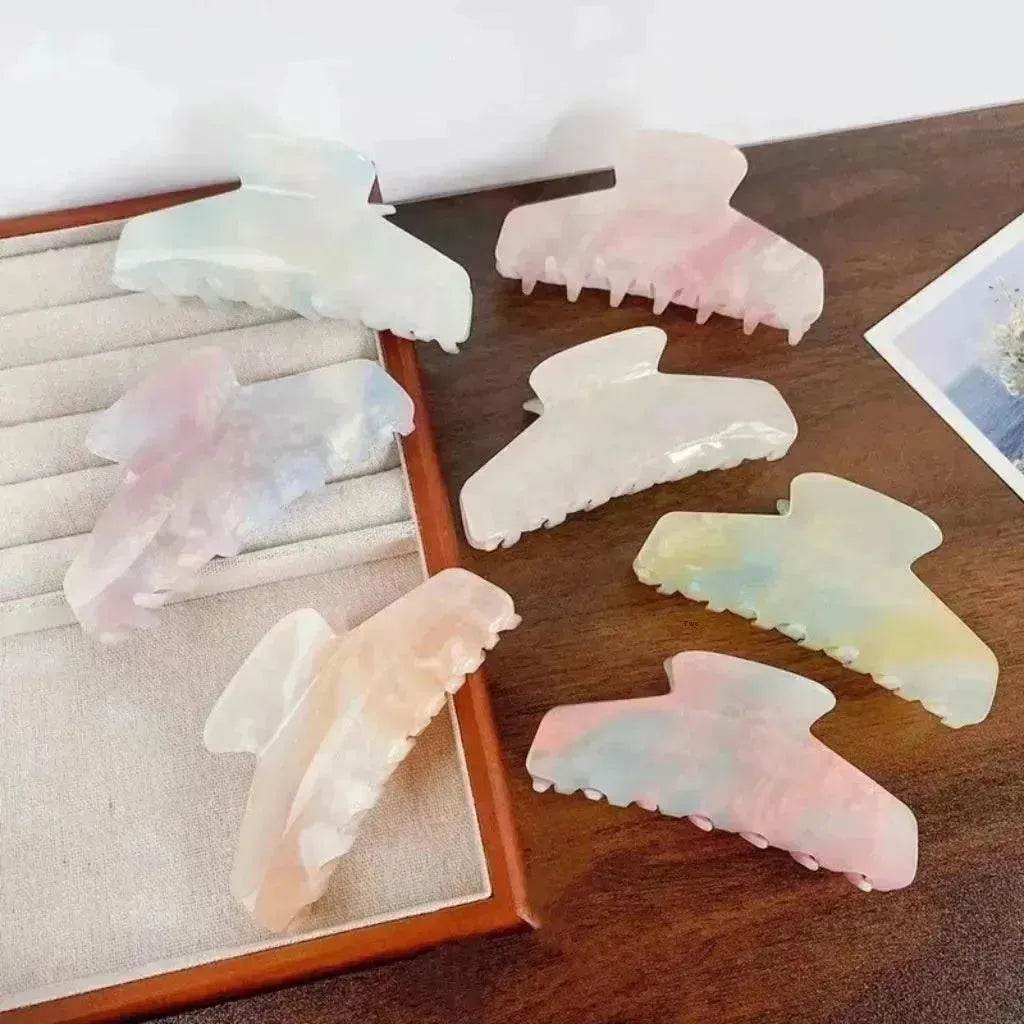 Color Changing In The Sun Exquisite High-grade Acetate Shark Clip Updo Hair Claw Hair Extension Clip For Women - EX-STOCK Canada