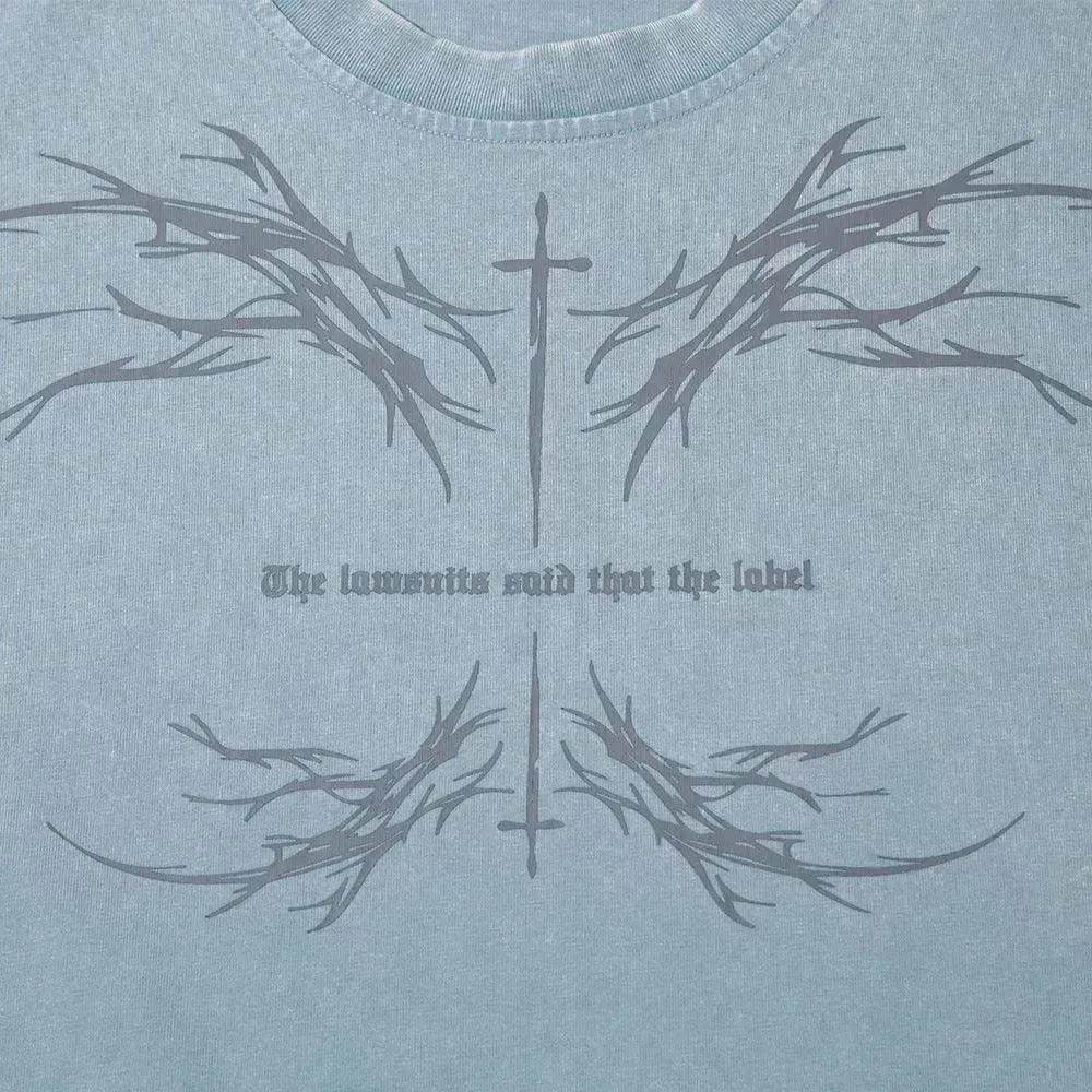 Color-contrasting Pattern Printed Short Sleeved T-shirt - EX-STOCK Canada