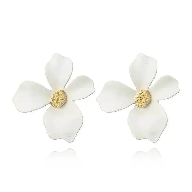 Colorful Double flower Stud earrings for Women - EX-STOCK Canada