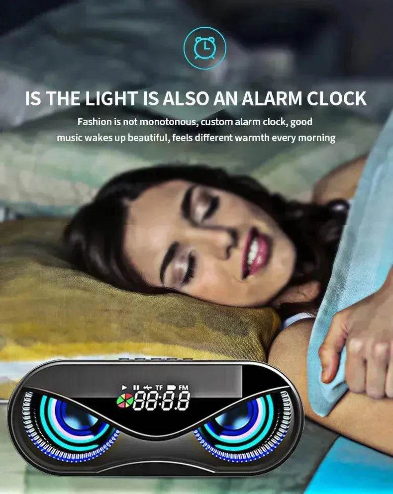 Colorful lights, dual speakers, digital buttons, song, Bluetooth speaker - EX-STOCK Canada