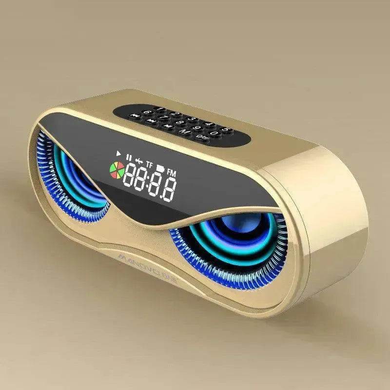 Colorful lights, dual speakers, digital buttons, song, Bluetooth speaker - EX-STOCK Canada