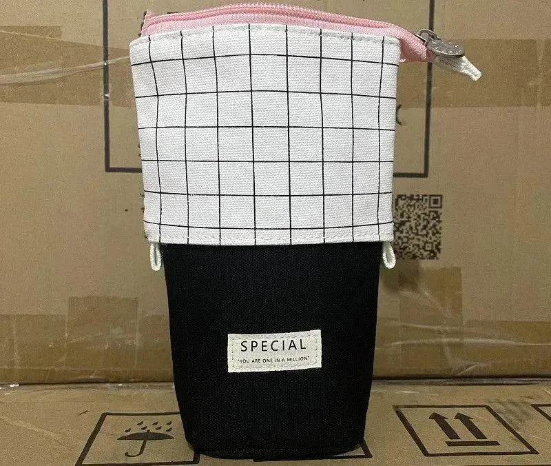 Creative student stationery canvas pencil bag - EX-STOCK Canada