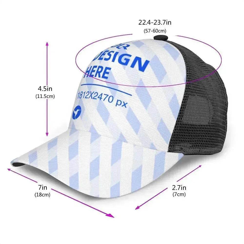 Curved Brim Mesh Sunscreen Baseball Hat - EX-STOCK Canada