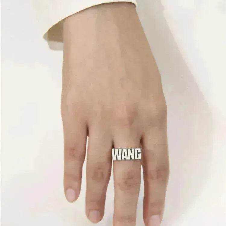 Customized Alphabet Couple Ring Customized Sterling Silver Couple Style - EX-STOCK Canada