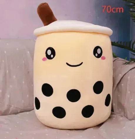 Cute Fruit Drink Plush Stuffed Soft Strawberry Milk Tea Plush Boba Tea Cup Toy Bubble Tea Pillow Cushion Kids Gift - EX-STOCK Canada