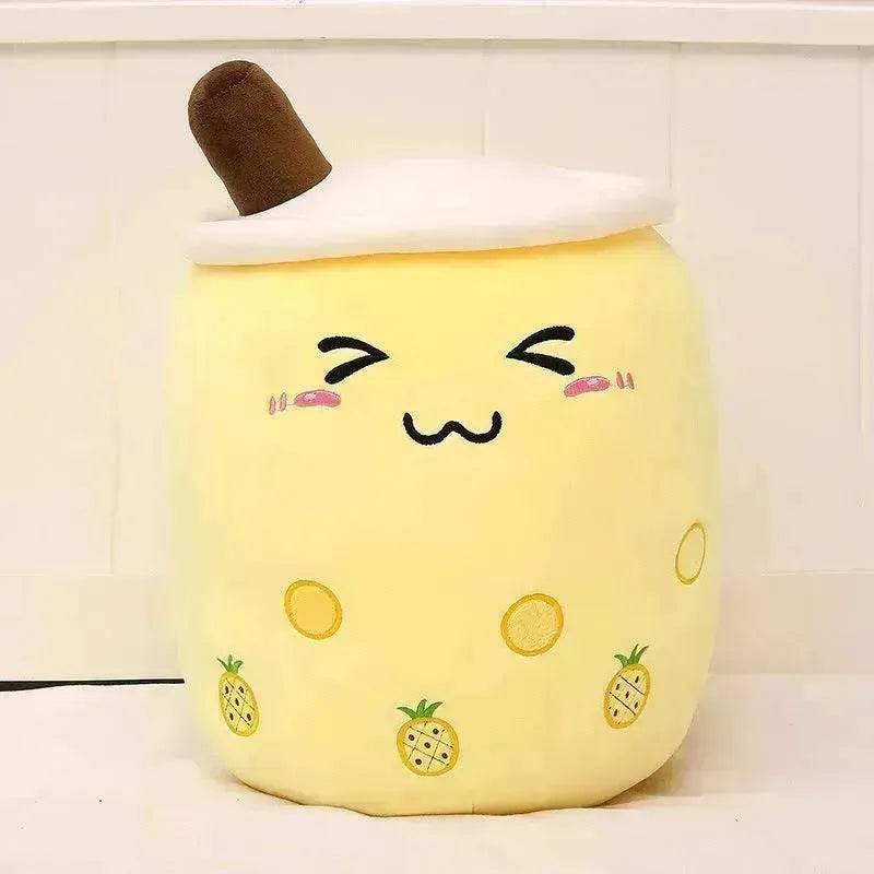 Cute Fruit Drink Plush Stuffed Soft Strawberry Milk Tea Plush Boba Tea Cup Toy Bubble Tea Pillow Cushion Kids Gift - EX-STOCK Canada