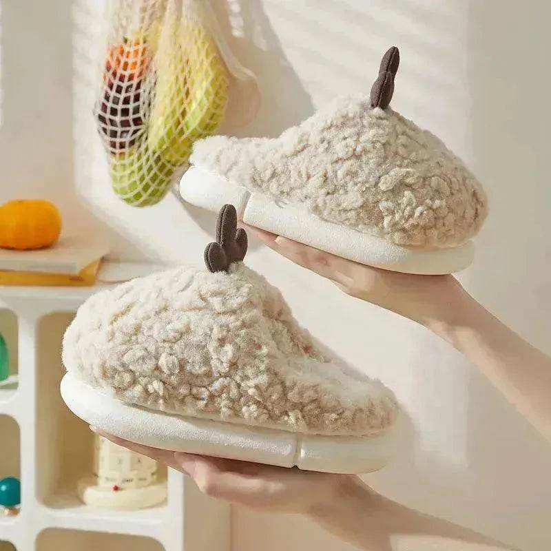 Cute Simple Cactus Girls' Slipper - EX-STOCK Canada