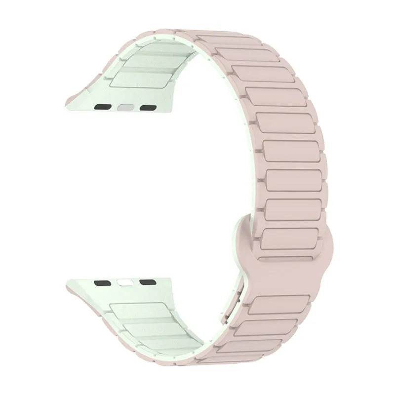 Iwatch Three-plant Silicone Two-color Watch Strap - EX-STOCK Canada