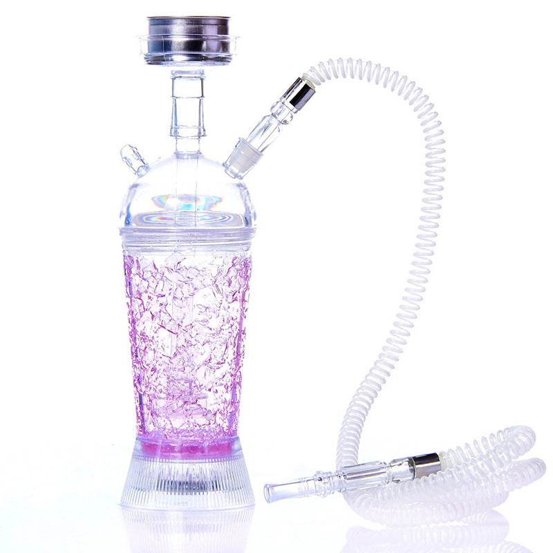 Arabic Hookah With LED Light Portable Car Gel Broken Crystal Cup - EX-STOCK Canada