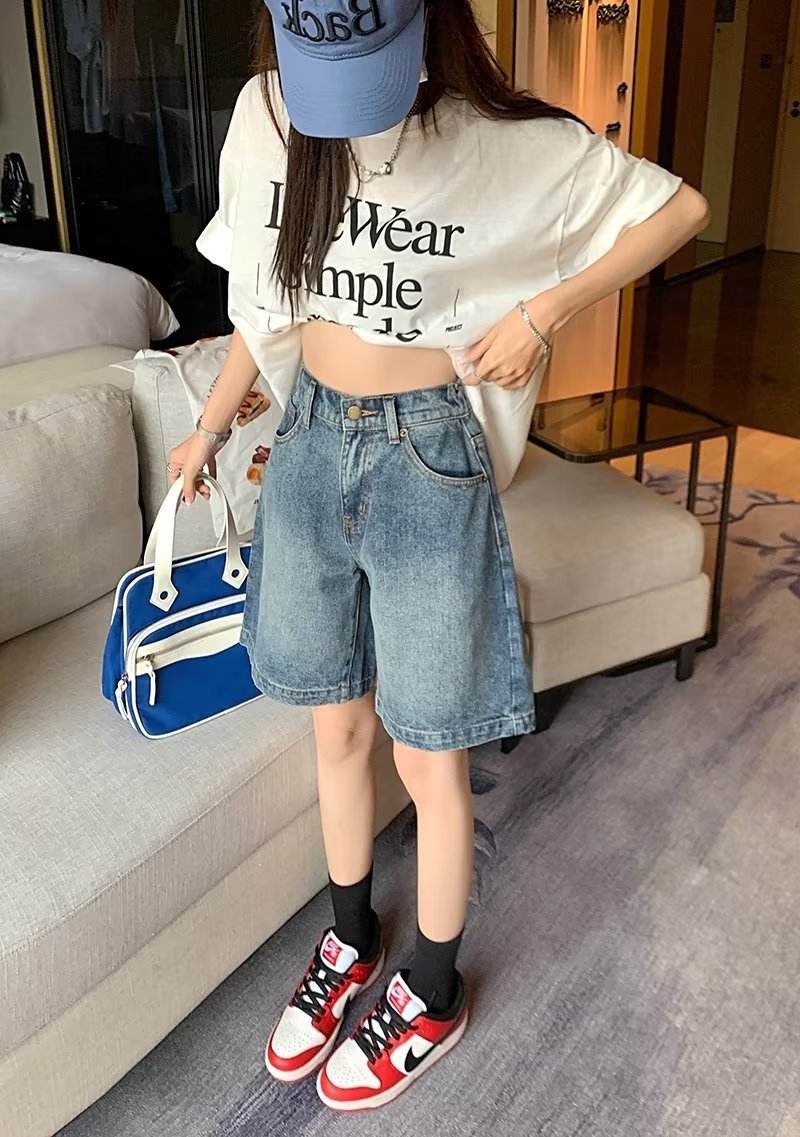 Retro Unisex Denim Jeans Short - EX-STOCK Canada