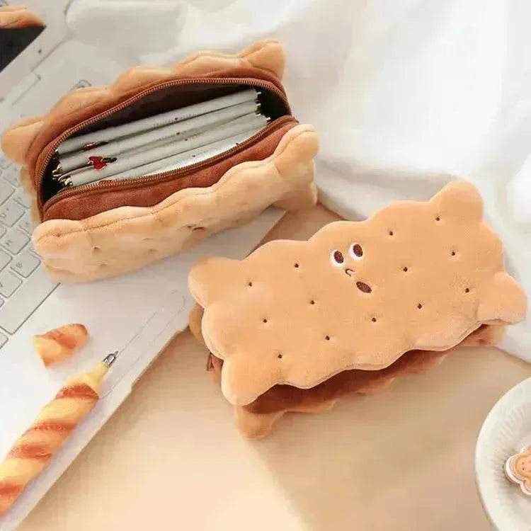 Sandwich Biscuit Plush Pencil Bag School Supplies - EX-STOCK Canada