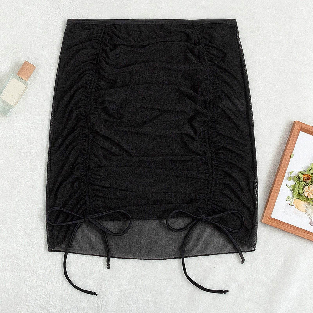 Ladies' Mesh Swimsuit See-through Mini Skirt - EX-STOCK Canada