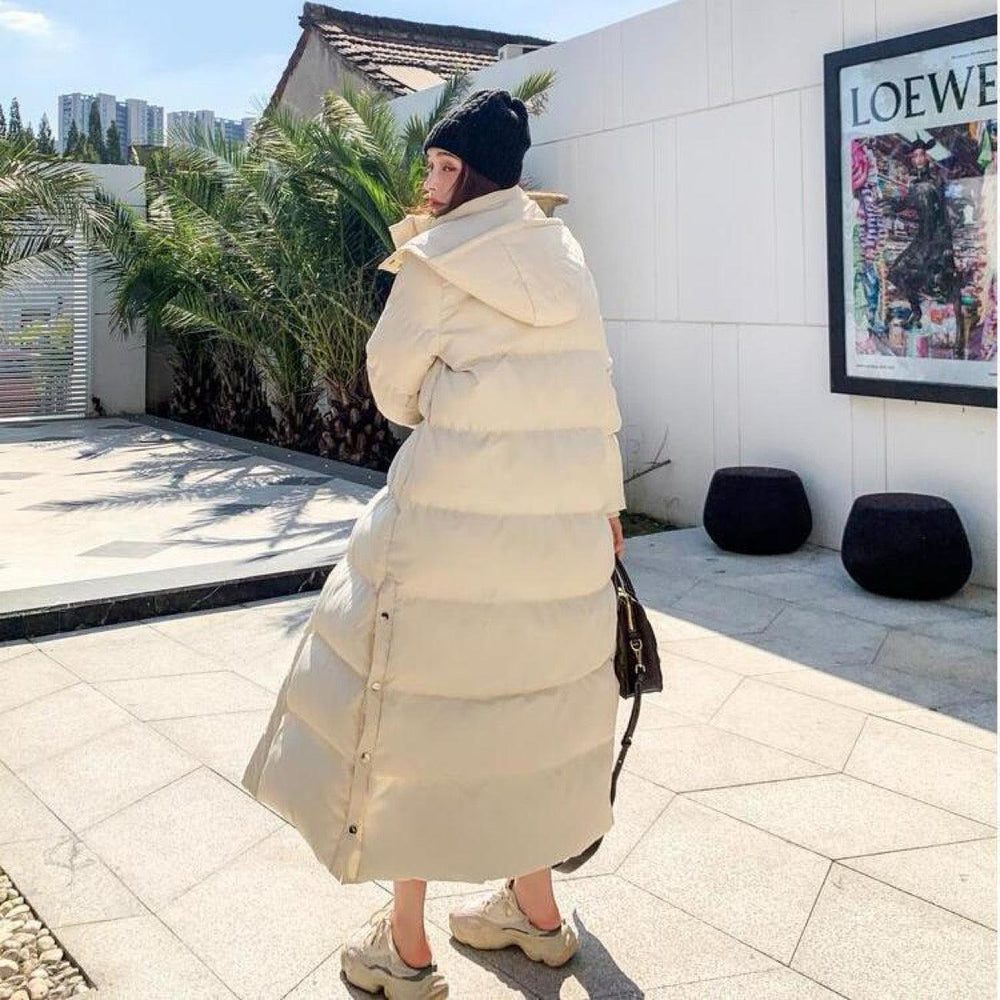 Manteau en coton pour femmes, ample et rembourré, long, sous le genou - EX-STOCK Canada