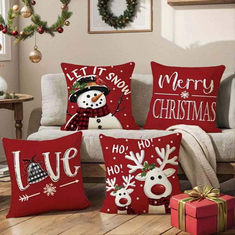 Home Sofa Santa Claus Pillow Cushion Cover EX-STOCK Canada