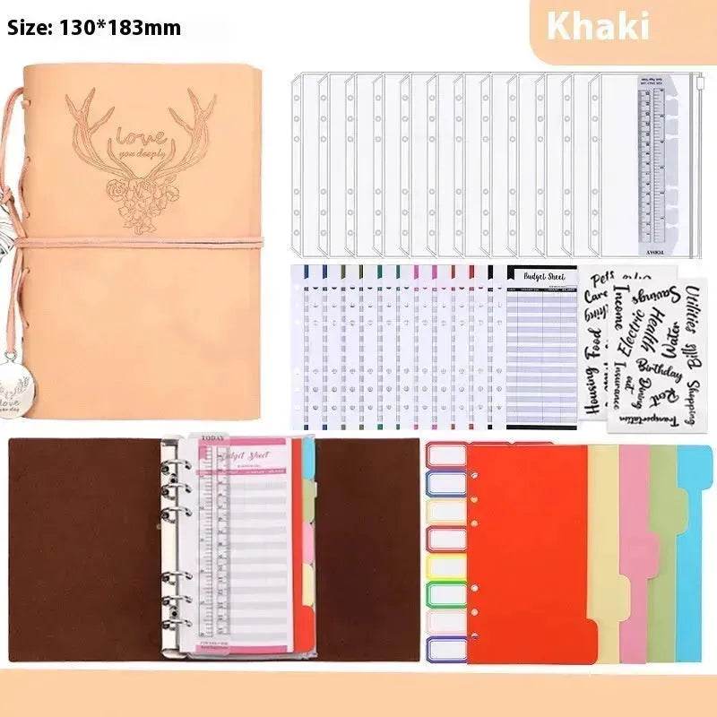 Notebook A6 Leather Loose-leaf Tally Book Note Pad Memo Note Book - EX-STOCK Canada