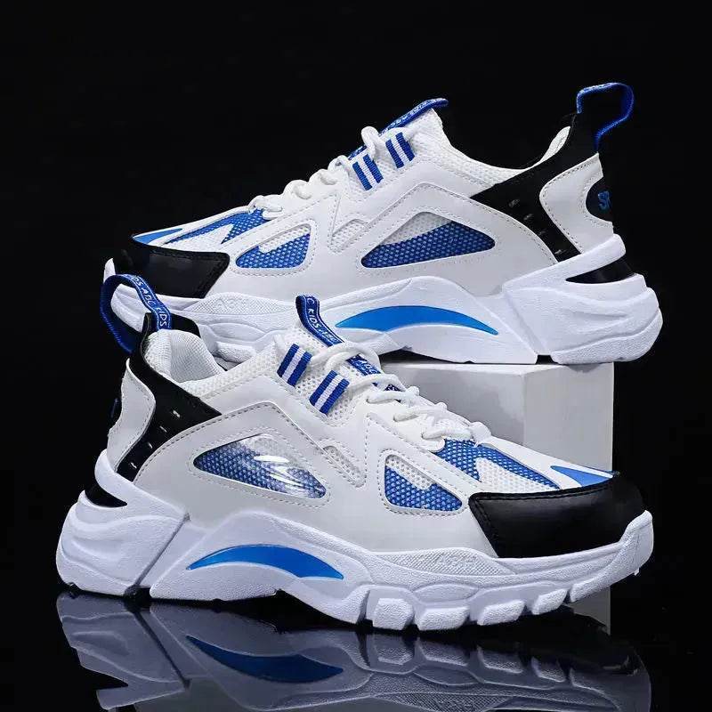 Y2K Fashion Outfit White Sneakers Men Non Slip Walking Running Shoes Sports - EX-STOCK Canada