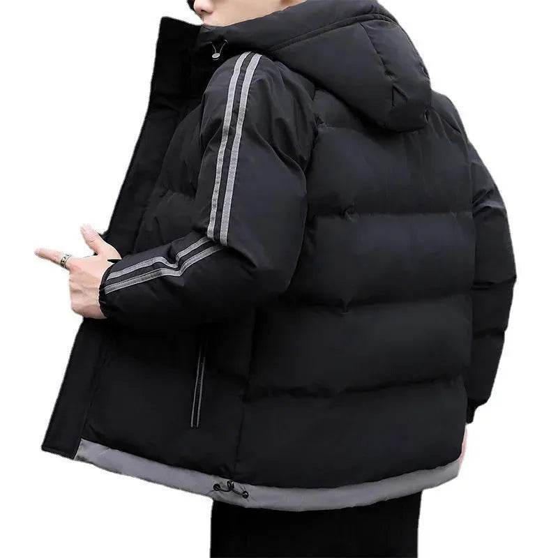 New Winter Cotton Padded Down Hoodie Winter Puffer Jacket Men - EX-STOCK Canada