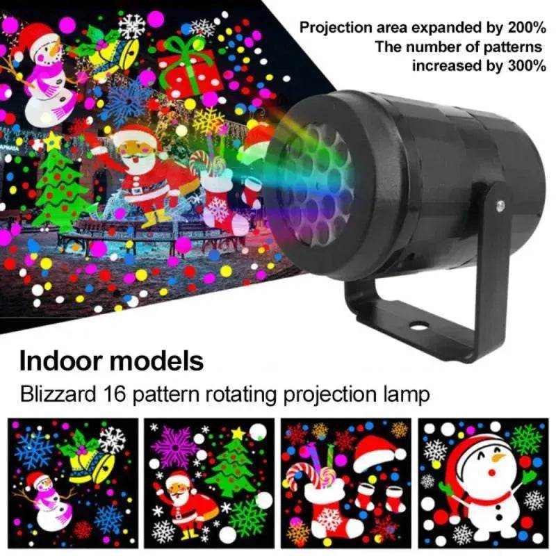 Christmas -themed LED Light Projector Bedroom Party Decor - EX-STOCK Canada