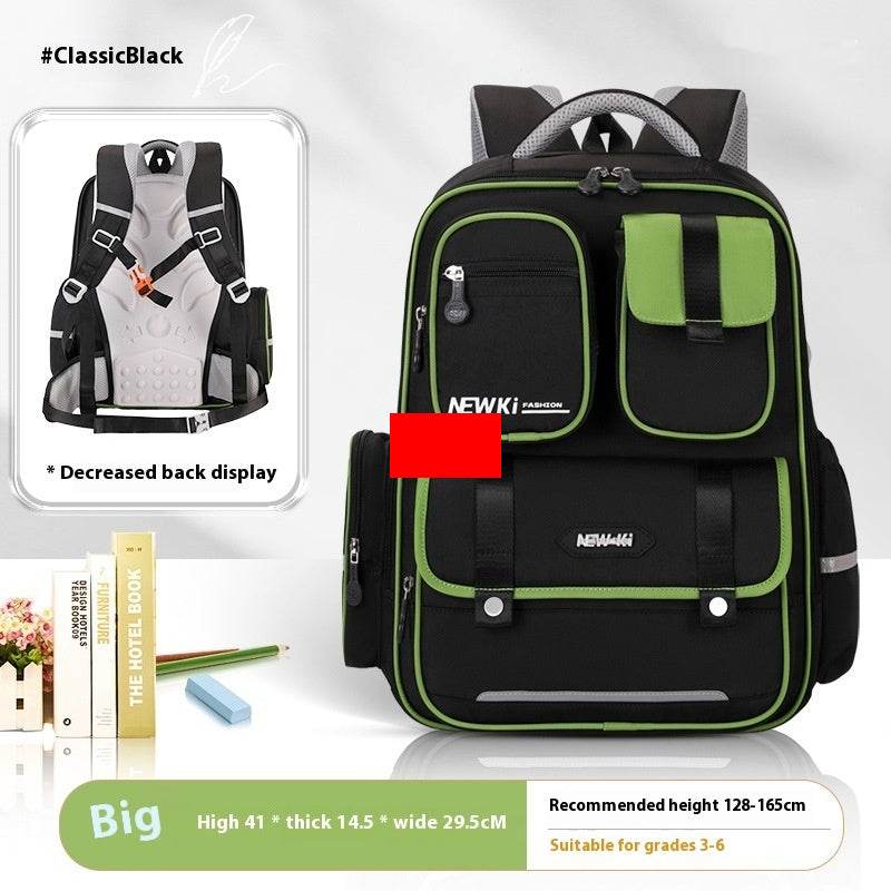 Children's Spine Protection Backpack Multi-compartment Burden Reduction Schoolbag - EX-STOCK Canada