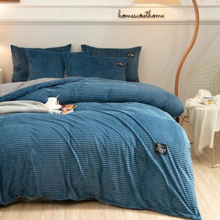 Housse de couette en velours double face en flanelle pour l'hiverEX-STOCK Canada