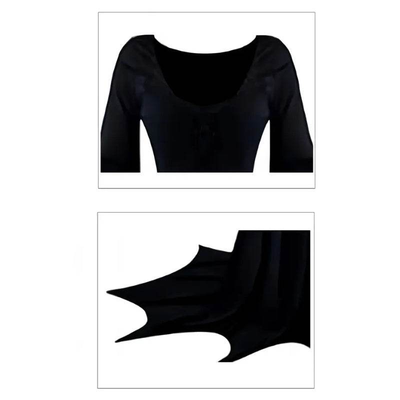 Black Costume Womens Gothic Witch Bat Sleeve Dress Halloween Cosplay Costumes Vintage Carnival Party Outfit - EX-STOCK Canada