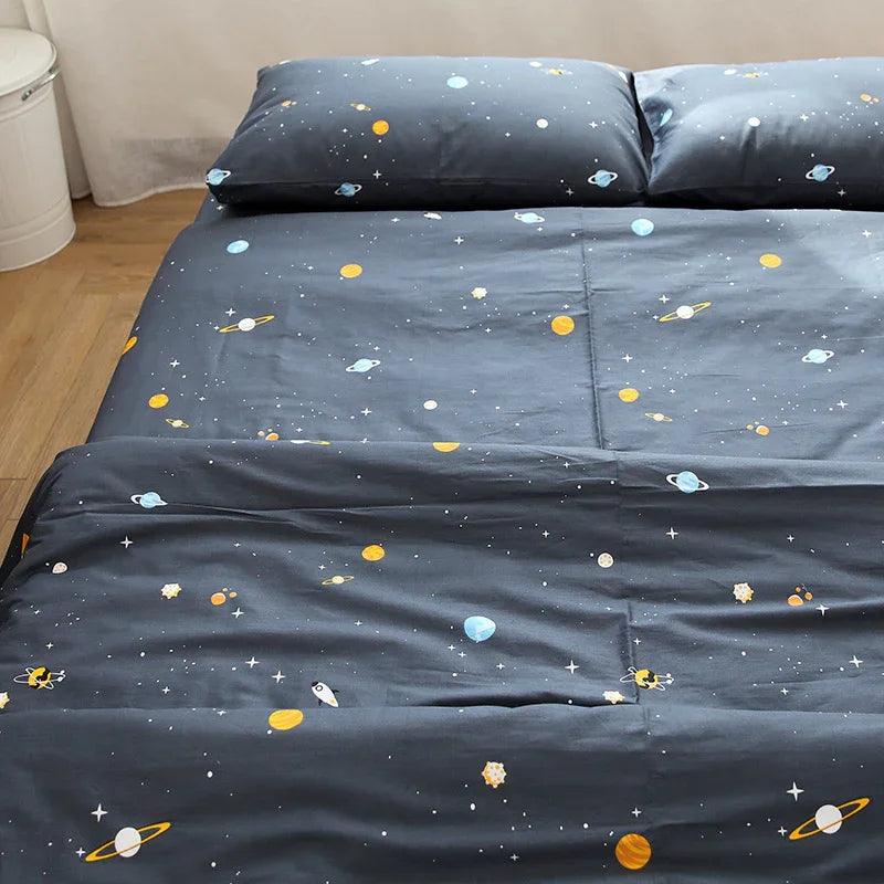 Housse de couette en coton de style dessin animé fantastique, linge de lit en coton purEX-STOCK Canada