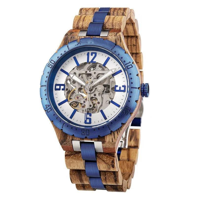 Montres mécaniques automatiques en bois pour hommes de luxeEX-STOCK Canada