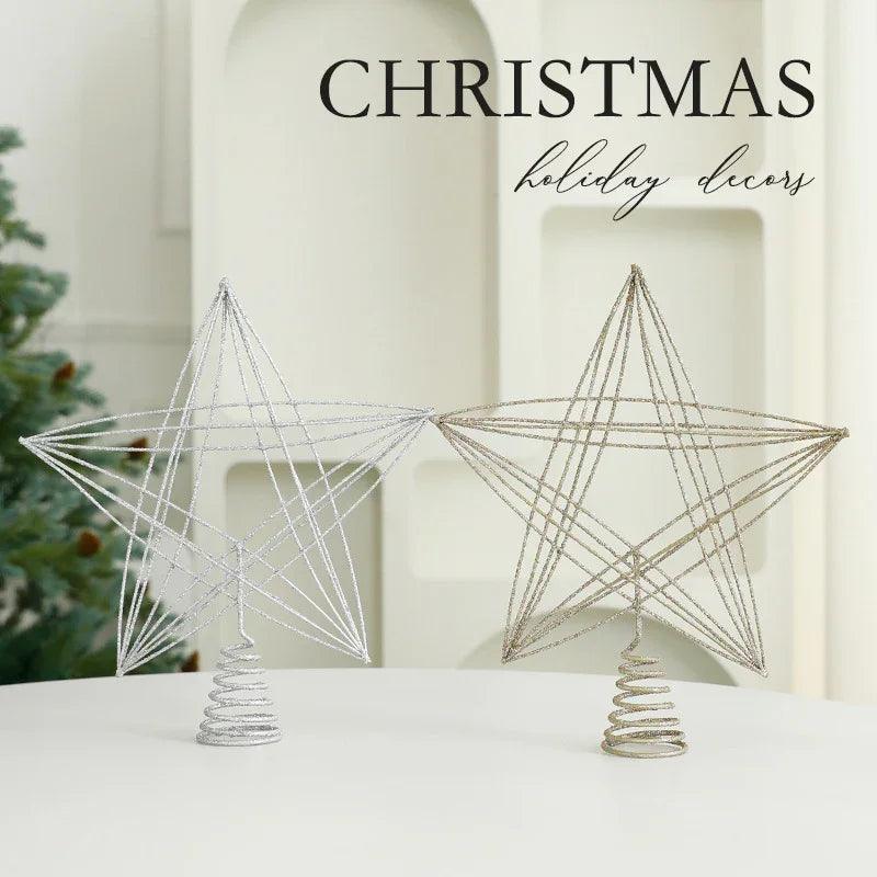 Eight Awn Star Champagne Christmas Decoration Ornaments EX-STOCK Canada