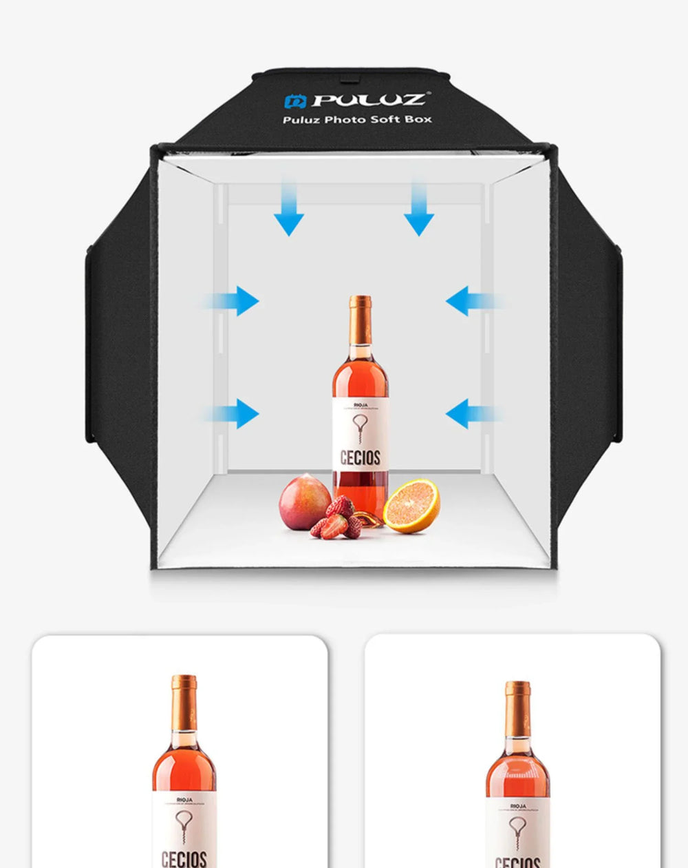 40cm Small Studio LED Folding Product Photo Light Box Simple Shooting Light EX-STOCK Canada