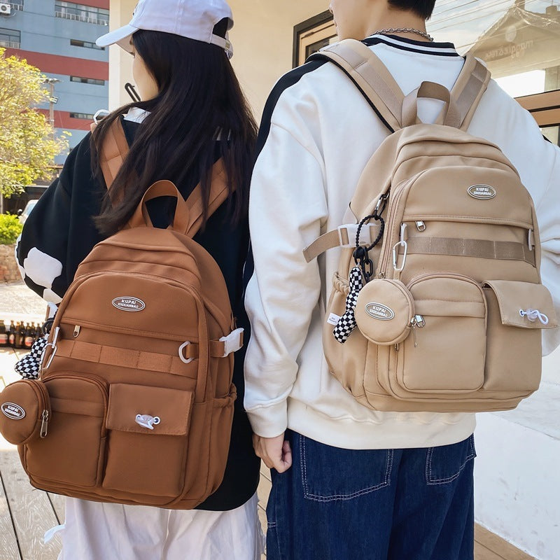 High School And College Student College Style Computer Bag Couple Backpack EX-STOCK