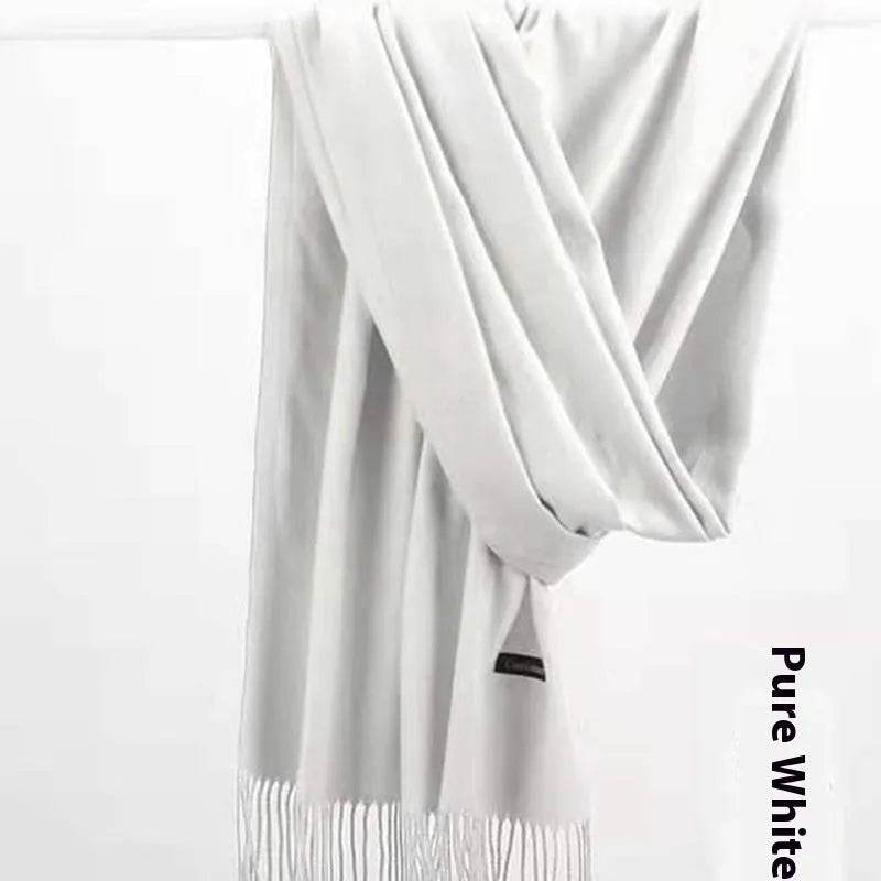 Pure Color Warm Keeping Scarf All-match Cashmere Shawl - EX-STOCK Canada