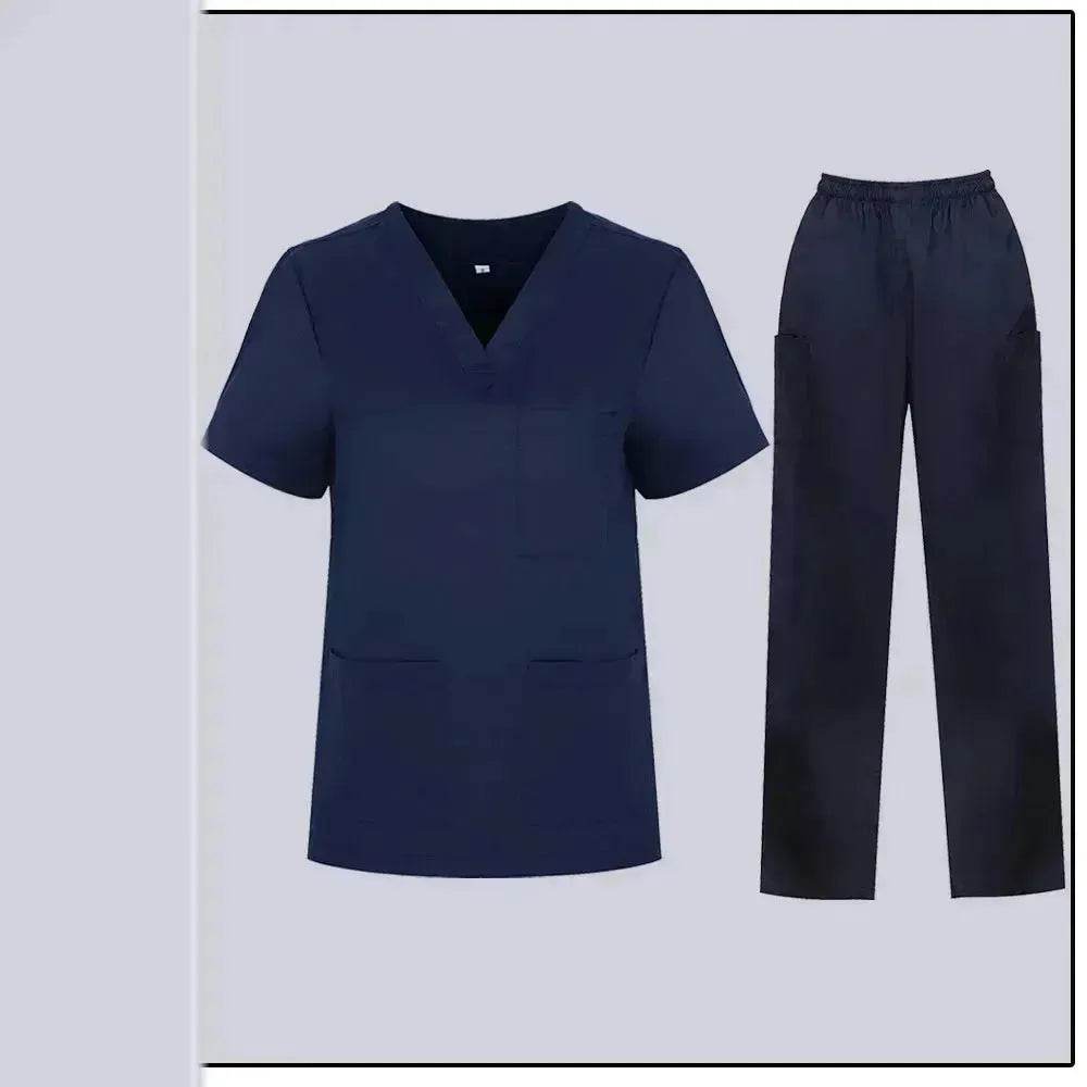 Women Nurse Uniform Female - Hospital Nurse Costume - V Neck Top Pants Set - EX-STOCK Canada