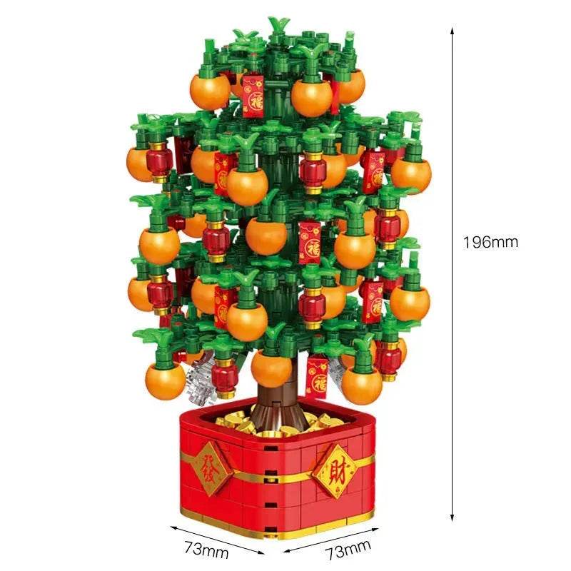 DIY Building Blocks Music Box Christmas Tree Model Desktop Decoration Ornaments Gift Box For Woman Kids Present New Year Gifts - EX-STOCK Canada