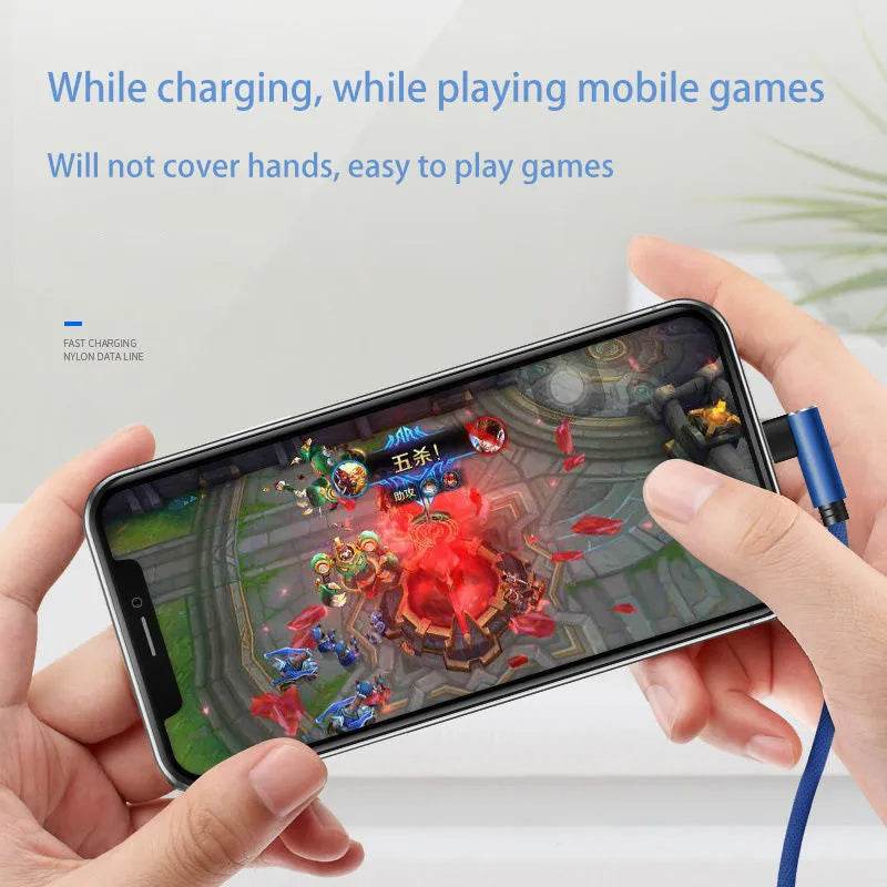 Mobile Phone Elbow Fast Charging Data Cable - EX-STOCK Canada