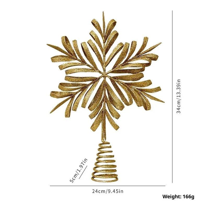 Eight Awn Star Champagne Christmas Decoration Ornaments EX-STOCK Canada