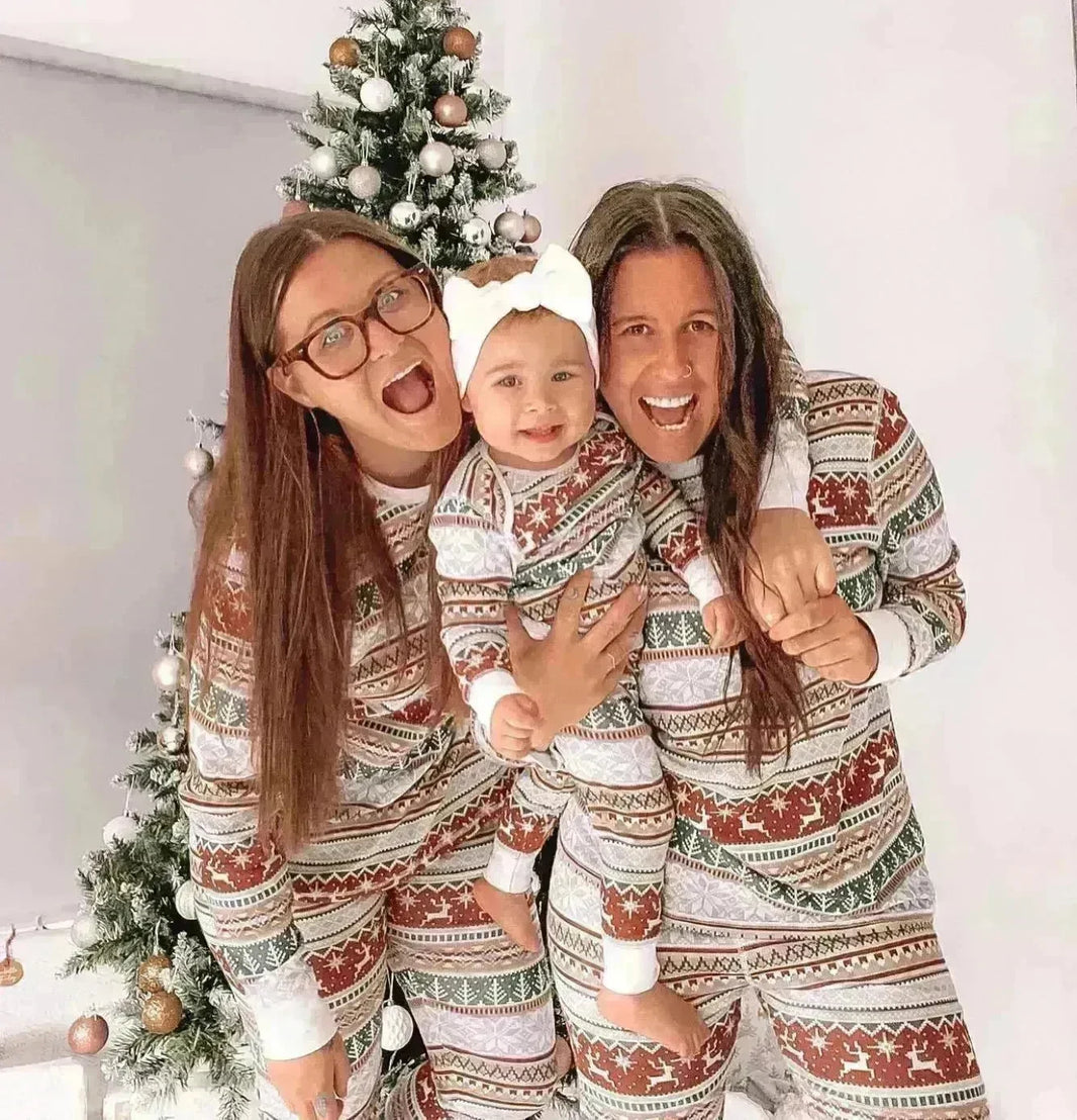 European And American Christmas Homewear Family Set Pajamas - EX-STOCK CANADA