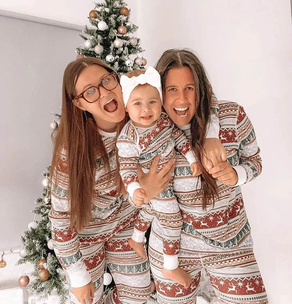 European And American Christmas Homewear Family Set Pajamas - EX-STOCK Canada