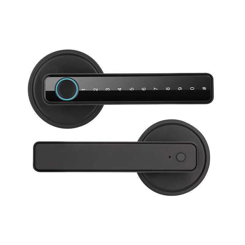 Bluetooth Smart Fingerprint Door Lock – Gold, Black & Gray 2