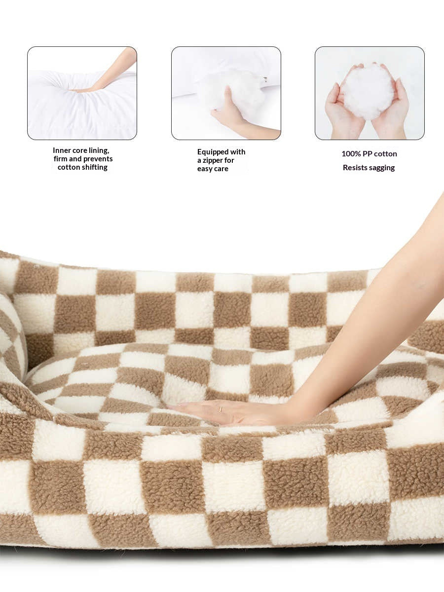 Warm Dog Kennel With Lambswool In Winter | EX-STOCK product gallery photo 3