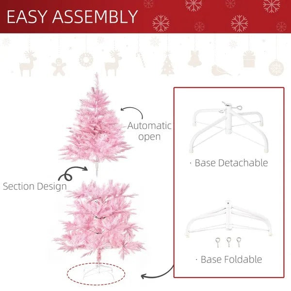 5FT Artificial Christmas Tree Holiday Xmas Tree Decoration With Automatic Open For Home Party EX-STOCK Canada
