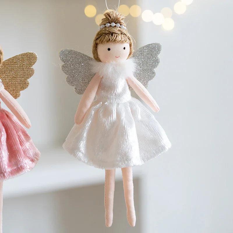 Christmas Decoration High-grade Flannel Ankle-tied Girl Angel Small Pendant EX-STOCK Canada