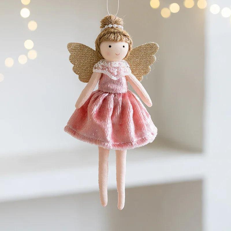 Christmas Decoration High-grade Flannel Ankle-tied Girl Angel Small Pendant EX-STOCK Canada